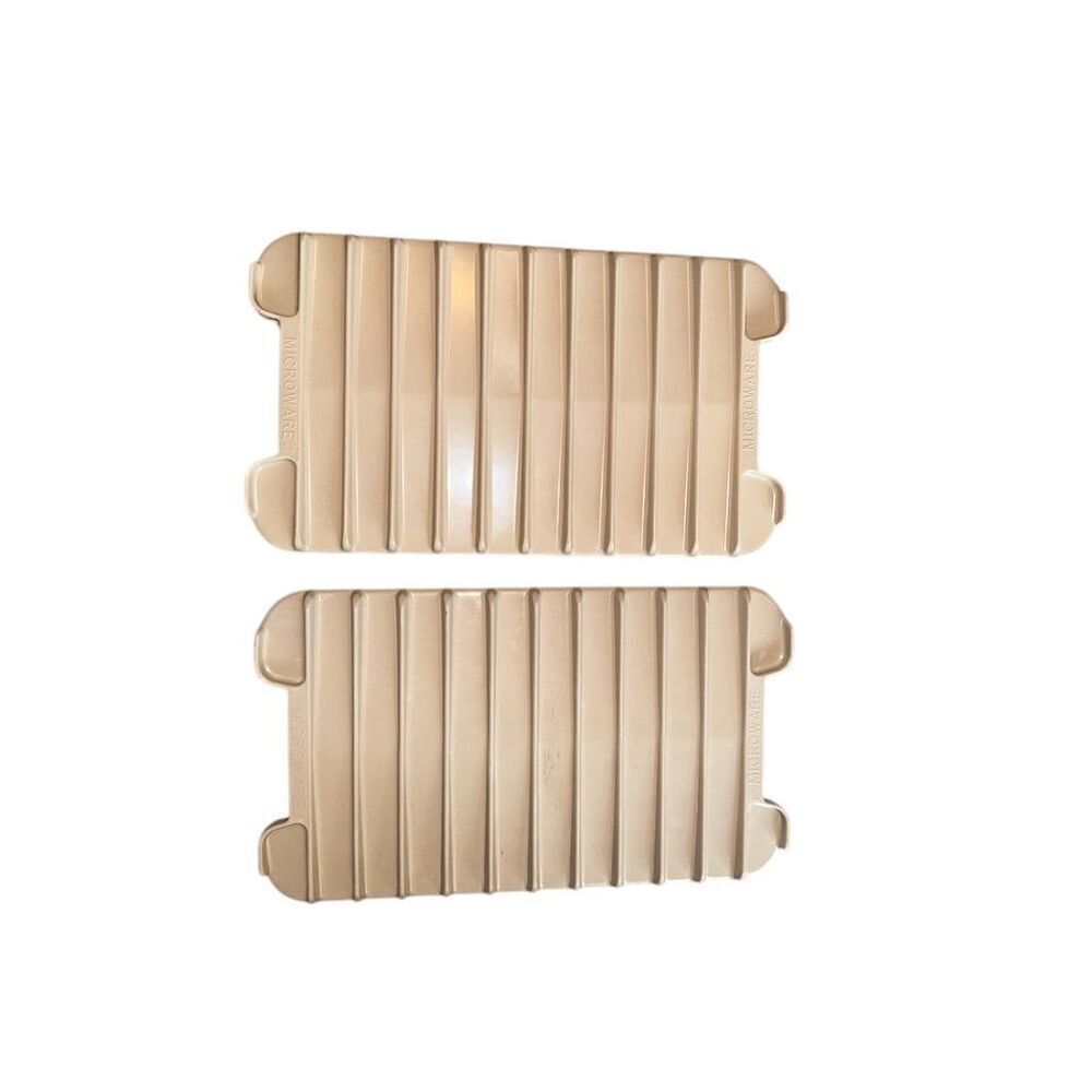 Anchor Hocking Brown Plastic Bacon Tray Rack Set